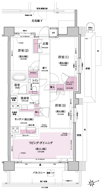 Floor: 3LDK + WIC, the occupied area: 68.11 sq m, Price: TBD