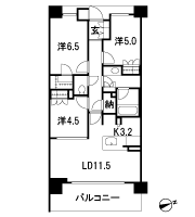 Floor: 3LDK + WIC + N, the occupied area: 70.06 sq m, Price: 46,900,000 yen, now on sale
