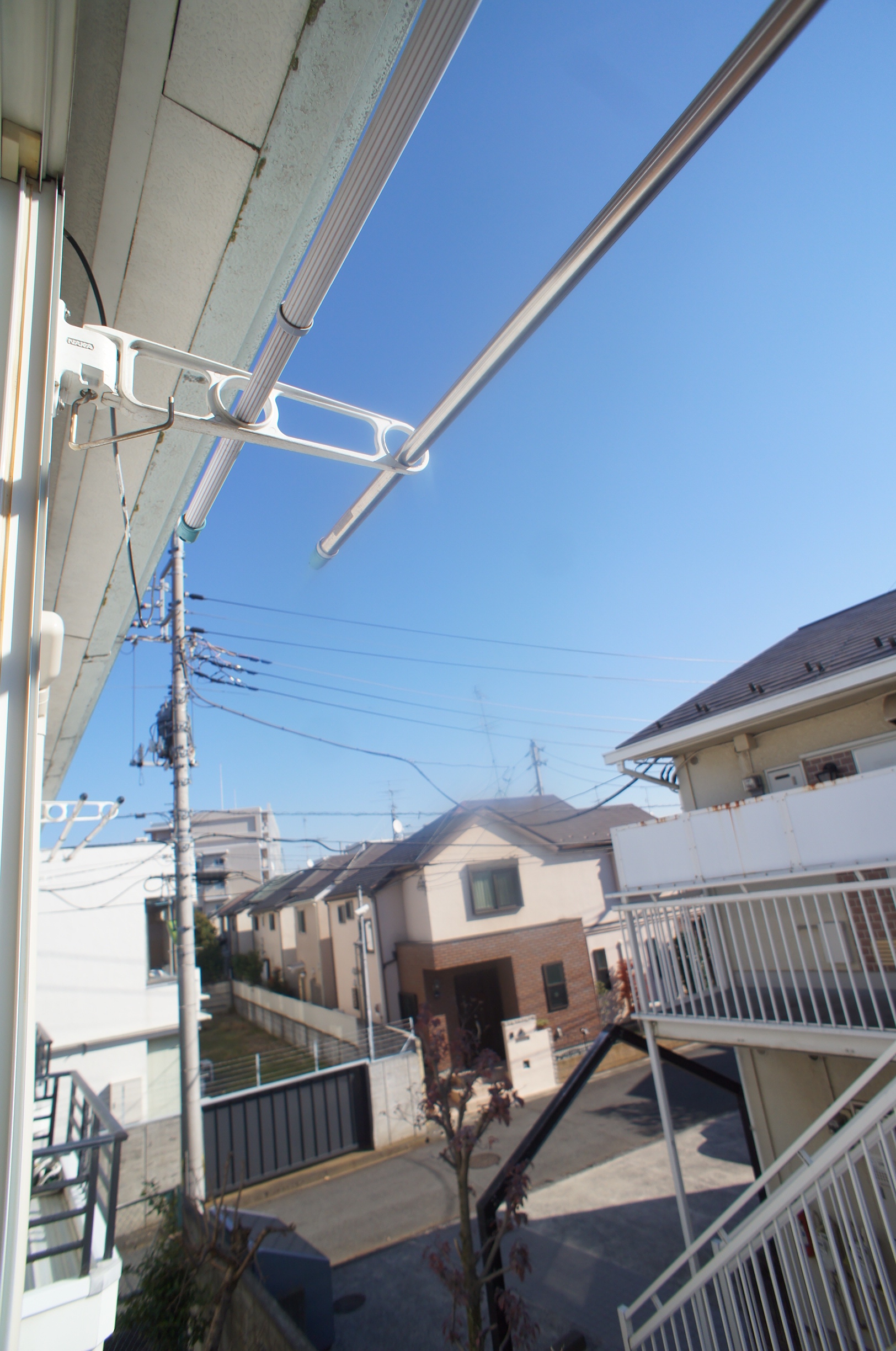 Balcony. Laundry is dried easy height ☆ 