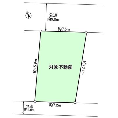 Compartment figure. North between a population of about 7.5m, It is shaping land on the south side between a population of about 7.2m. 