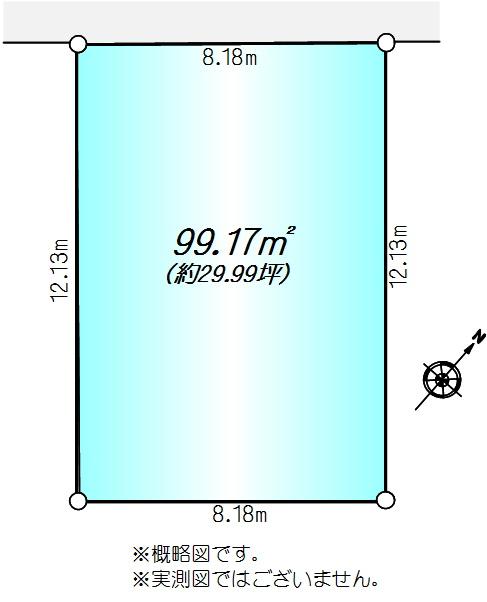 Compartment figure. Land price 75 million yen, Land area 99.17 sq m compartment view