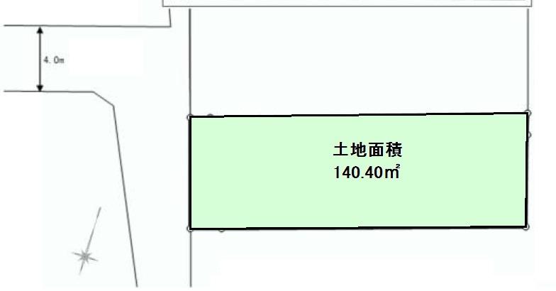 Compartment figure. Land price 69,800,000 yen, Land area 140.4 sq m