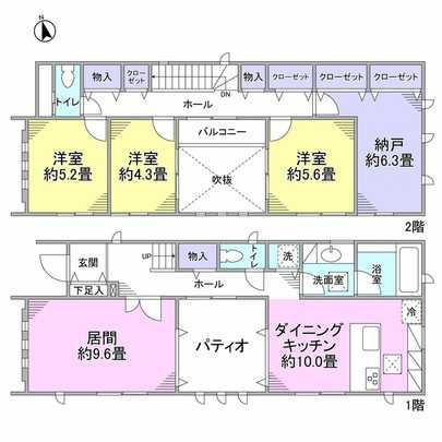 Floor plan.  ■ With an emphasis on lighting and storage, 2-story 3L ・ DK + S (closet) type!  ■