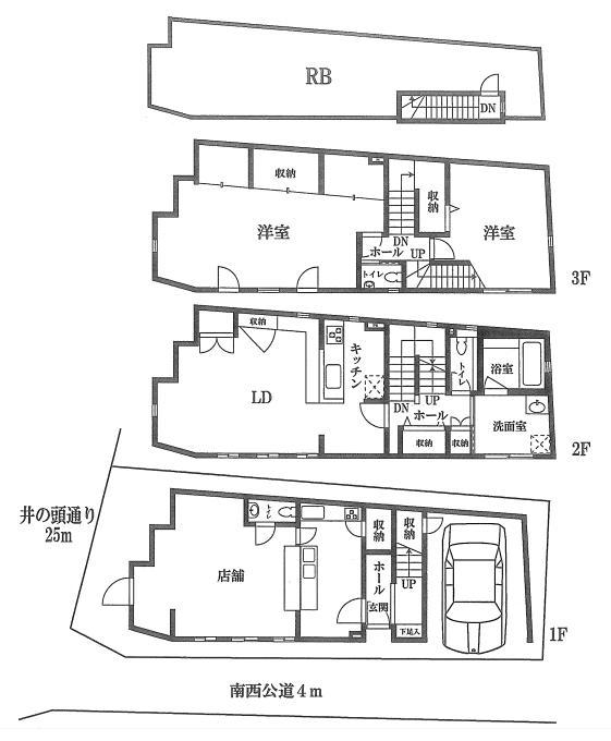 Floor plan. 135 million yen, 3LDK, Land area 88.8 sq m , Each room anyway bright for attractive in wide frontage to the building area 171.98 sq m southwest.