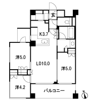 Floor: 3LDK + MC, occupied area: 62.26 sq m, Price: 53,900,000 yen, now on sale