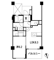 Floor: 1LDK + WIC, the occupied area: 38.41 sq m, Price: 32,900,000 yen, now on sale