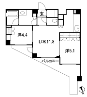 Floor: 2LDK + SIC, the occupied area: 51.87 sq m, Price: 46,900,000 yen, now on sale
