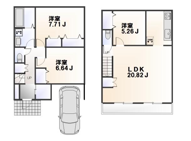 Building plan example (floor plan). Building plan example Building price 17 million yen, Building area 93.15 sq m