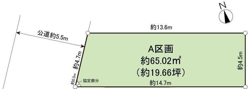 Compartment figure. Land price 39,800,000 yen, Land area 65.02 sq m ◎ compartment view