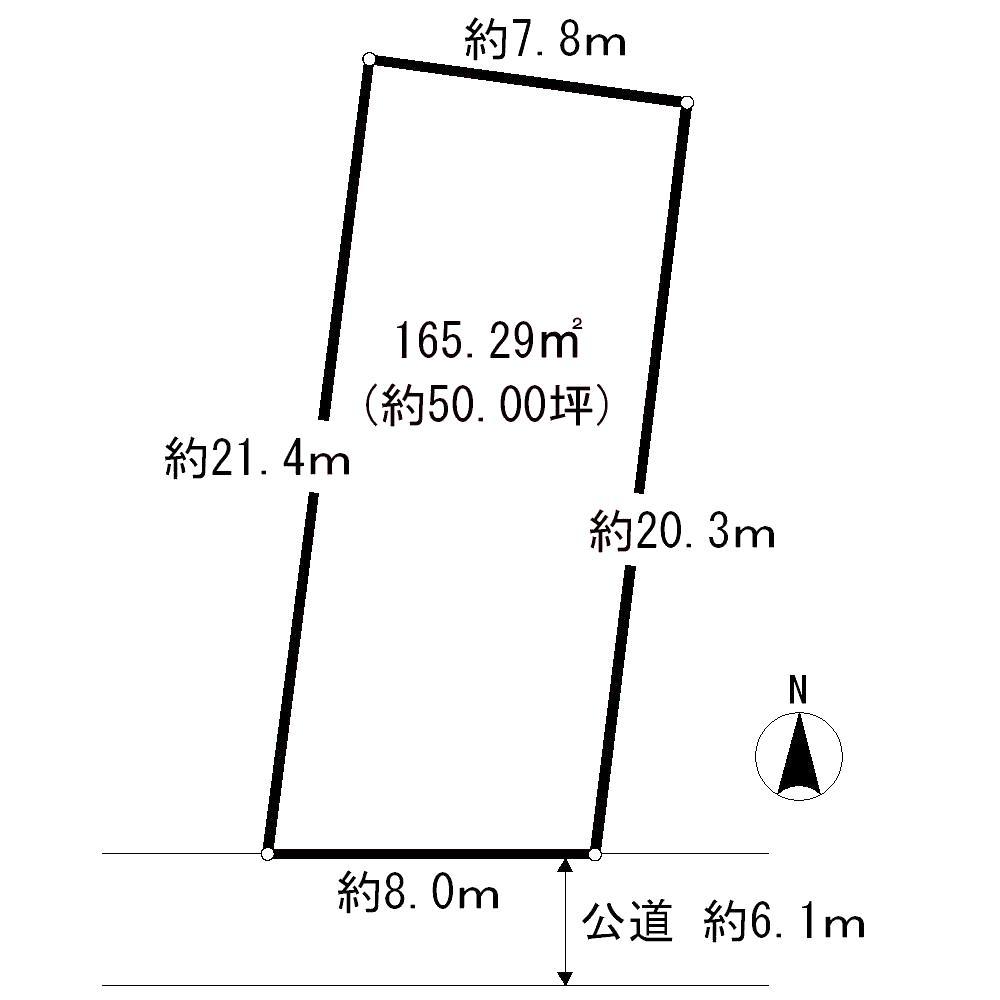 Compartment figure. Land price 100 million 29.8 million yen, Land area 165.29 sq m