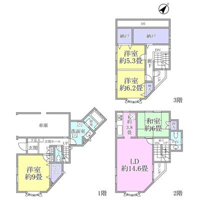 Floor plan. Tokyu Holmes old construction