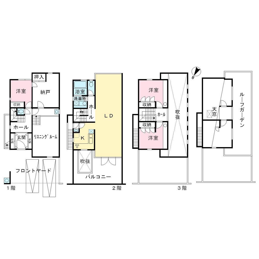 Floor plan. 132 million yen, 3LDK + S (storeroom), Land area 137.03 sq m , Building area 159.29 sq m