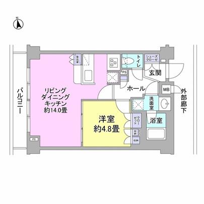 Floor plan. ◆ West with openings no obstacle, Day ・ View is good! !