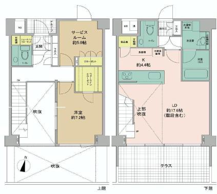 Floor plan. 1LDK + S (storeroom), Price 88 million yen, Occupied area 88.12 sq m , Balcony area 17.16 sq m