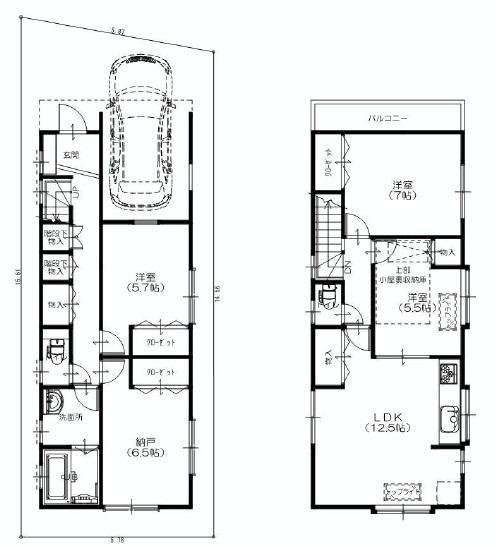 Floor plan. 3LDK + storeroom + Grenier