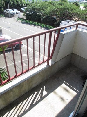 Balcony. You can clothesline on the balcony. 