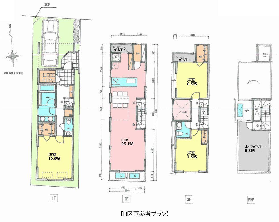 Compartment figure. Land price 56,800,000 yen, Land area 85.85 sq m
