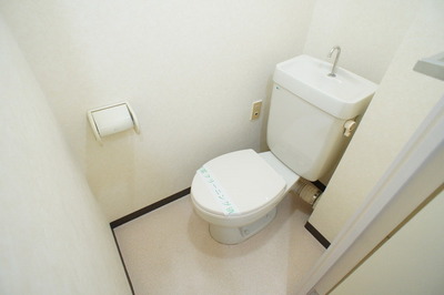 Toilet. Is a toilet with a clean feeling in white was the keynote space