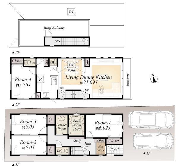 Other building plan example. Reference building plan (4LDK)