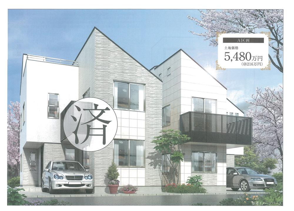Building plan example (Perth ・ Introspection). Building plan example building price 14.5 million yen, Building area 82.46 sq m