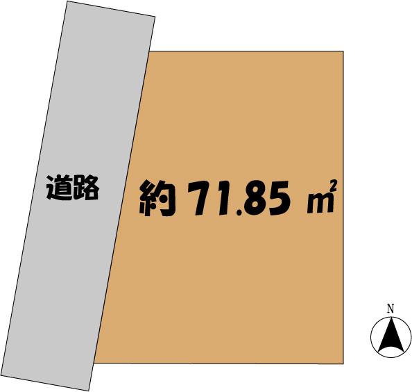 Compartment figure. Land price 43,116,000 yen, Land area 71.85 sq m