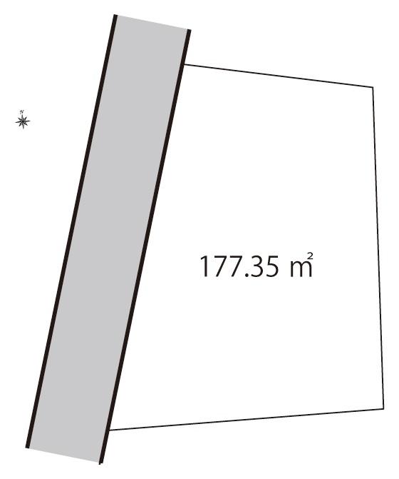 Compartment figure. Land price 93,800,000 yen, Land area 177.35 sq m