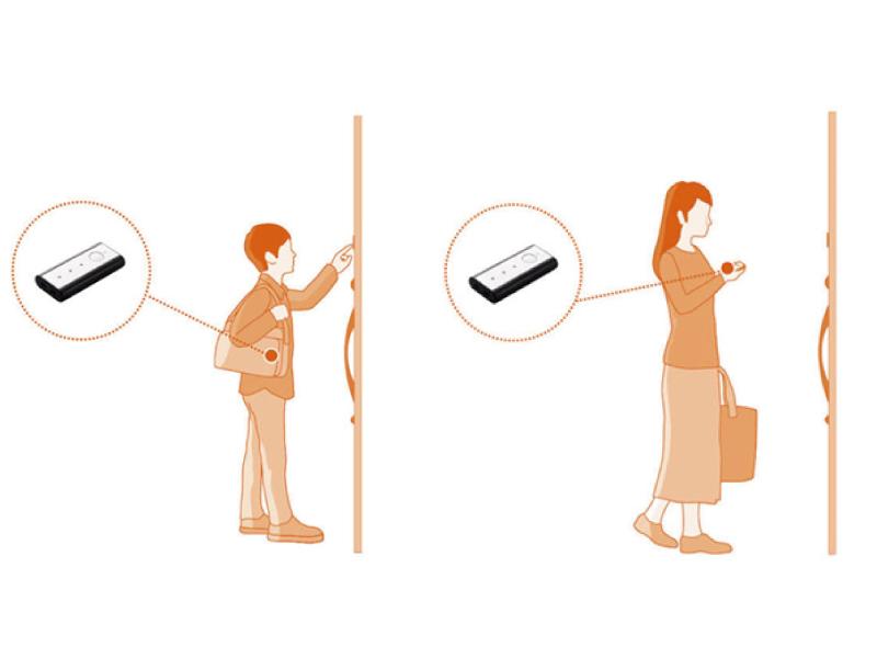Security equipment. If carrying the remote control key, Adopting the next-generation of the entrance door that can open locked with the push of a button attached to the front door. It is a beautiful design a simple and hide the keyhole.
