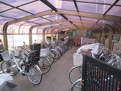 Other common areas. On-site bicycle parking lot