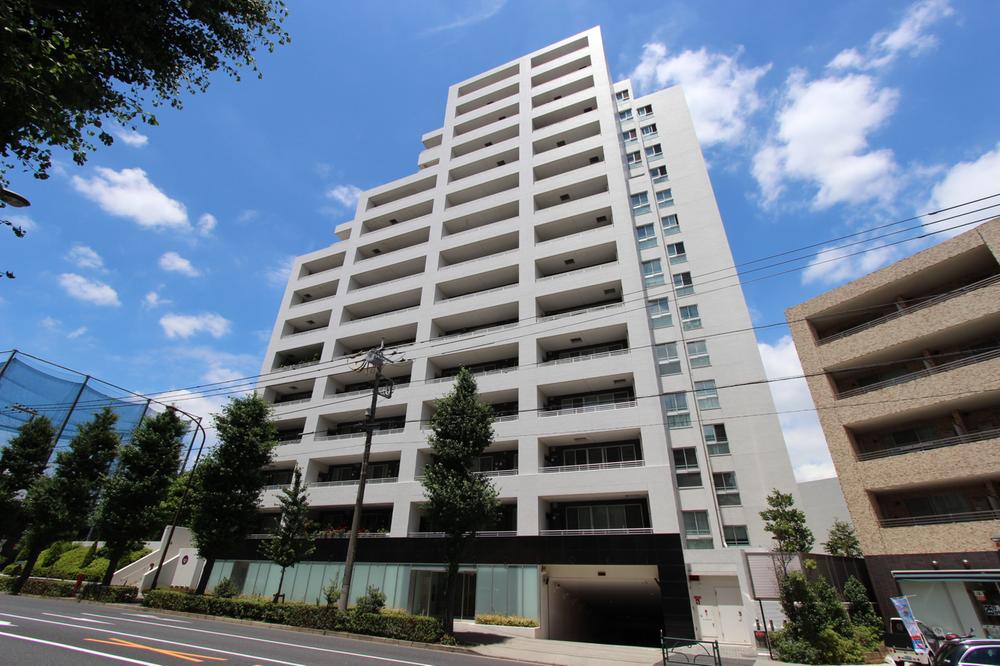 Local appearance photo. Designer apartment shine in blue sky