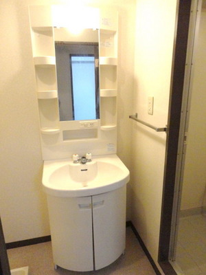 Washroom. Vanity is there that independent