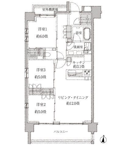 Floor: 3LDK + SIC + WIC, the occupied area: 72.06 sq m, Price: TBD