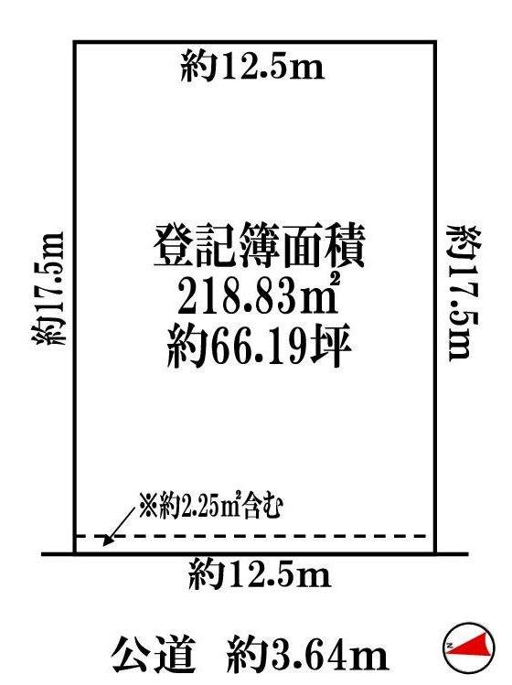 Compartment figure. Land price 145 million yen, Land area 218.83 sq m