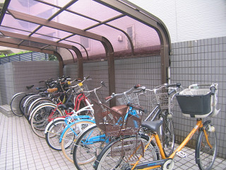 Other common areas. bicycle parking space