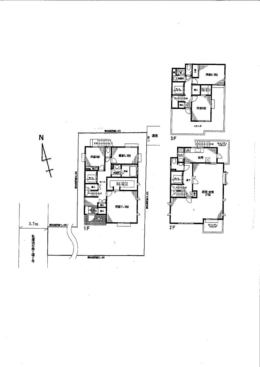 Floor plan. 149 million yen, 5LDK, Land area 214.92 sq m , Building area 199.26 sq m