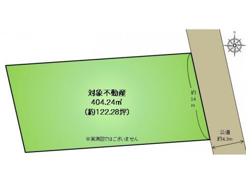 Compartment figure. Land price 90 million yen, Land area 404.24 sq m