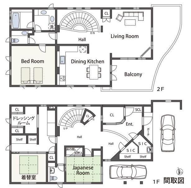 Floor plan. 70 million yen, 3LDK, Land area 165.7 sq m , Building area 182.84 sq m