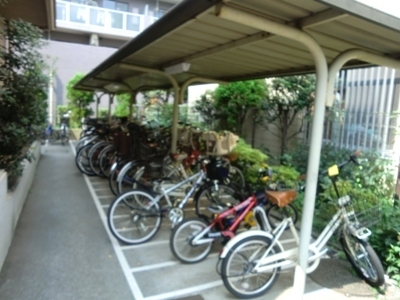 Other common areas. Bicycle parking is roofed