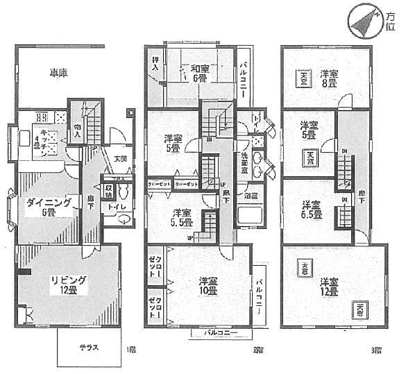 Floor plan. 88 million yen, 4LDK, Land area 138.99 sq m , Large is a floor plan that can be resident in the building area 149.17 sq m large family.