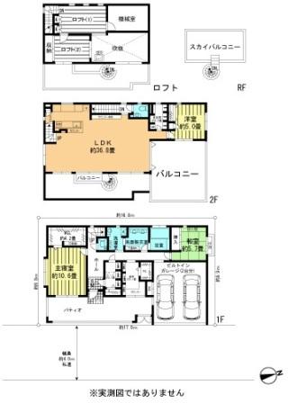 Floor plan. 138 million yen, 3LDK + S (storeroom), Land area 168.18 sq m , Building area 198.23 sq m