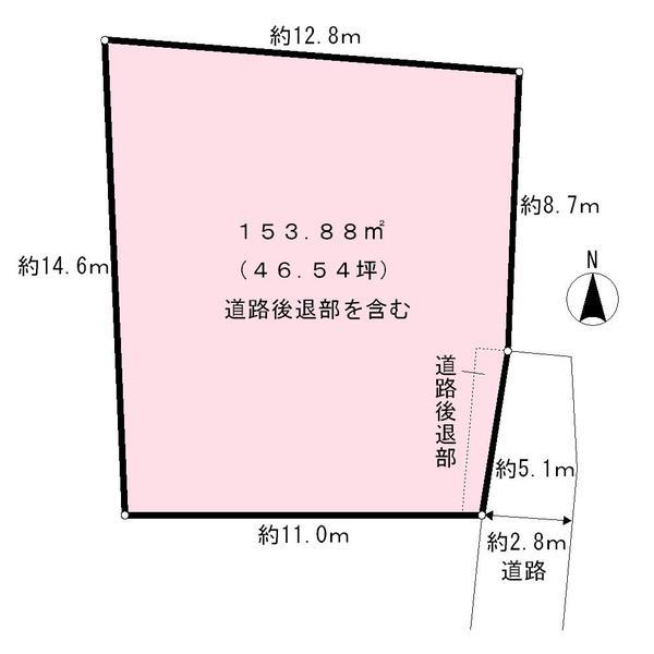 Compartment figure. Land price 98 million yen, Land area 153.88 sq m