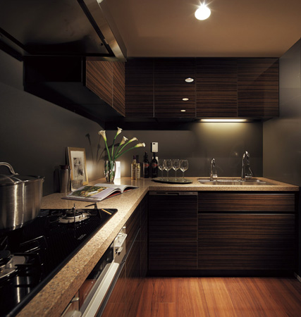 Interior.  [kitchen] (Model Room S-CA type)