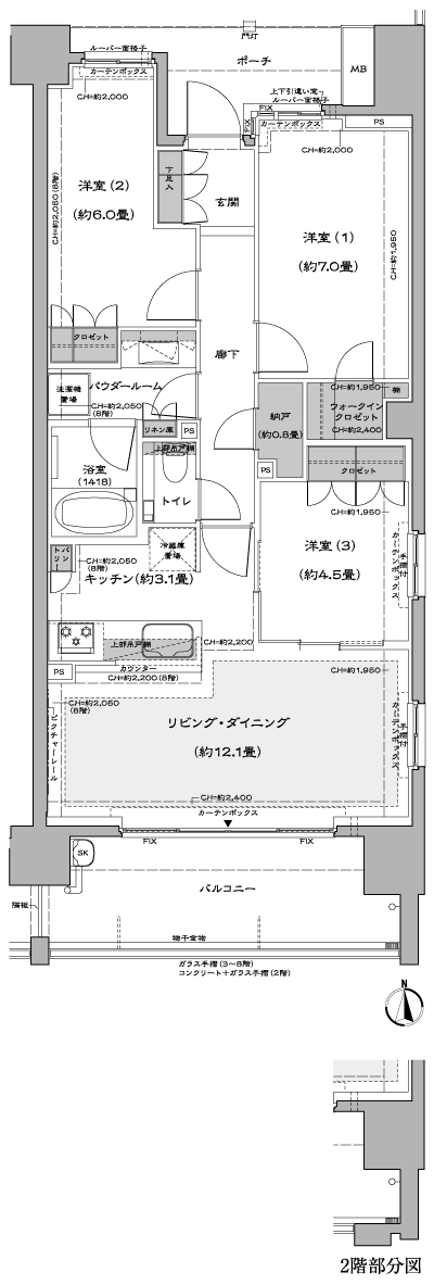 Floor: 3LDK + N + WIC, the occupied area: 74.13 sq m, Price: TBD