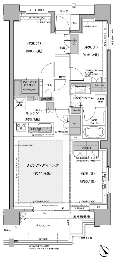 Floor: 3LDK + WIC, the occupied area: 70.29 sq m, Price: TBD