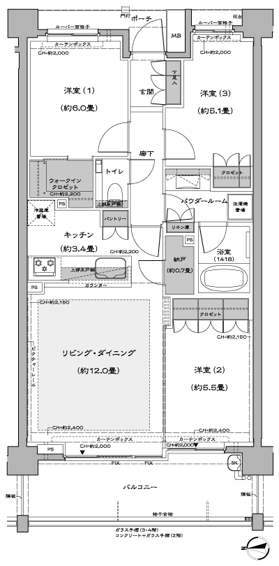 Floor: 3LDK + N + WIC, the occupied area: 72.26 sq m, Price: TBD