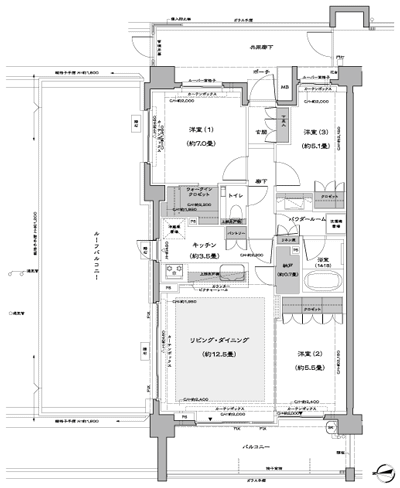 Floor: 3LDK + N + WIC, the occupied area: 75.61 sq m, Price: TBD
