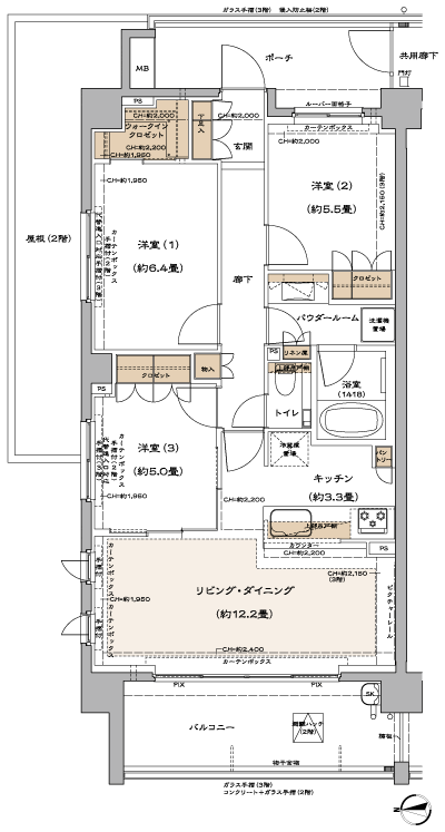Floor: 3LDK + WIC, the occupied area: 74.78 sq m, Price: TBD