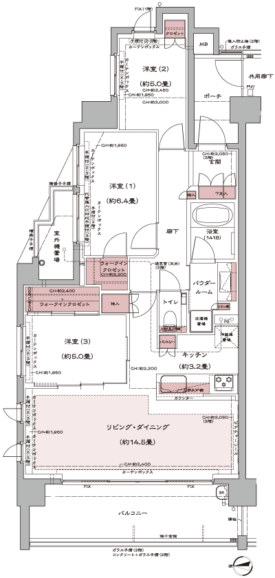 Floor: 3LDK + 2WIC, occupied area: 78.63 sq m, Price: TBD