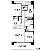 Floor: 3LDK + WIC, the occupied area: 67.64 sq m, Price: 49,400,000 yen, now on sale