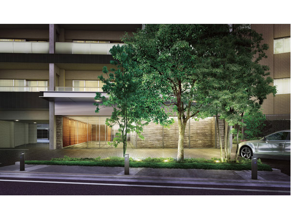 Consists of two compartments of the "Sakura Garden", "Maple Garden", To each of the entrance, Prepare a hotel-like driveway ( "Maple Garden" Entrance Rendering CG)