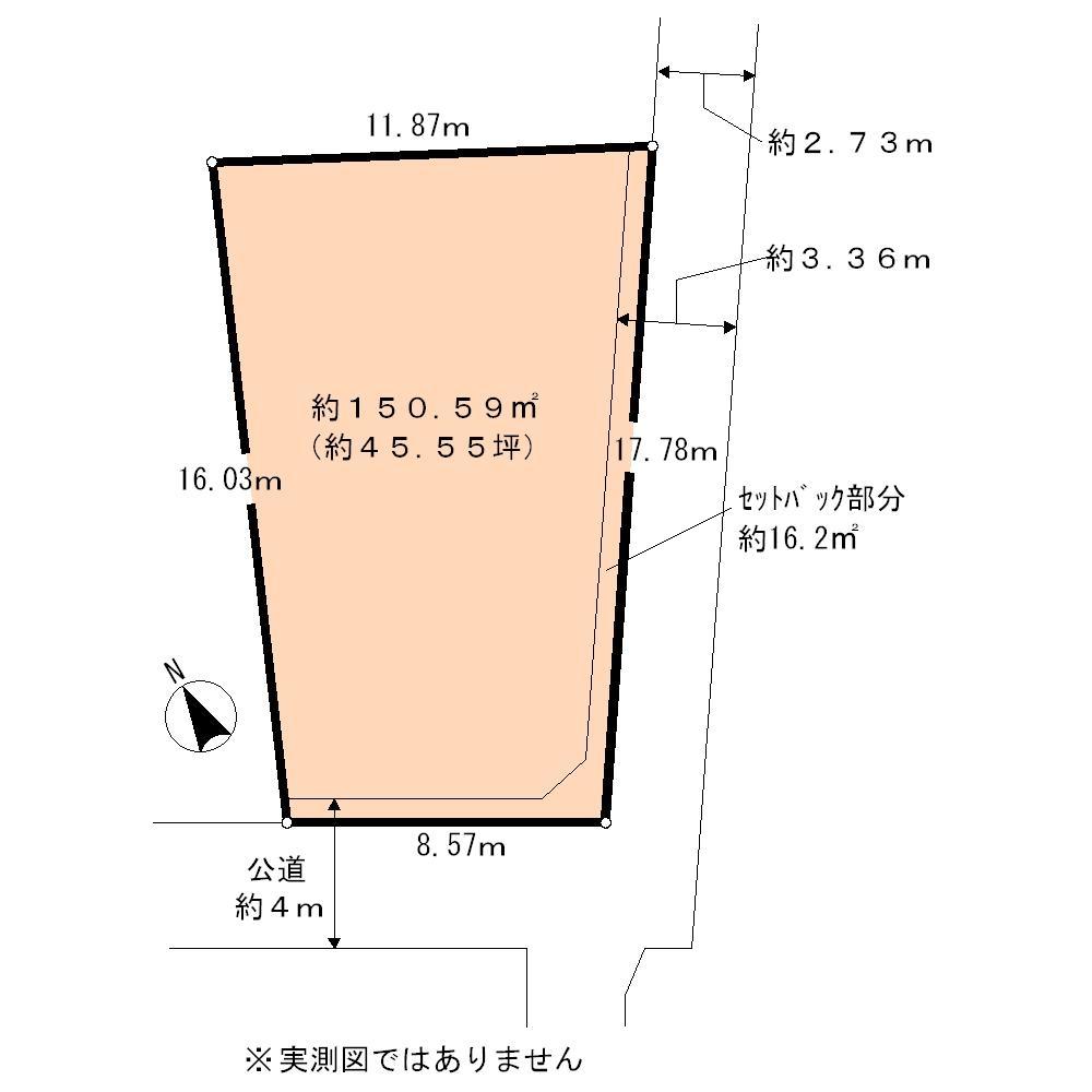 Compartment figure. Land price 128 million yen, Land area 150.59 sq m